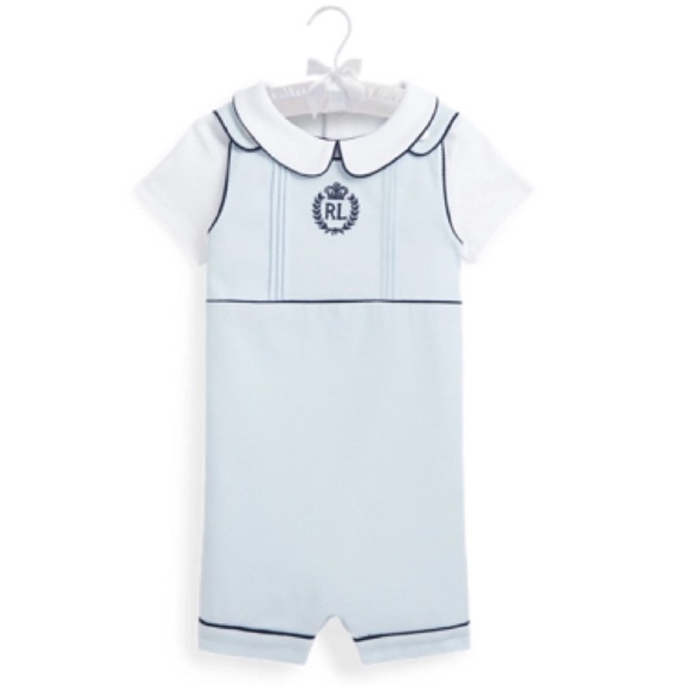 Ralph Lauren Pique Overall Set